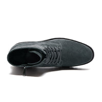Mr. Moses Dark Grey 11cm | Elevated Suede Boots for Added Height (4.33")