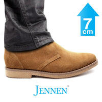 Mr. Mozart Brown | 7cm Taller - Elevator Boots For Men