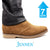 Mr. Mozart Brown | 7cm Taller - Elevator Boots For Men