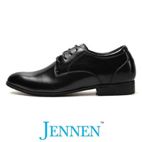 Mr. Aaron Black | 5cm Height Increasing Shoes - Elevator Business Shoes For Men