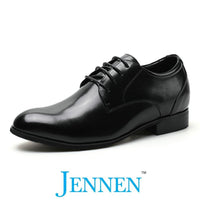 Mr. Aaron Black | 5cm Height Increasing Shoes - Elevator Business Shoes For Men