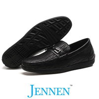 Mr. Adendorff Black 6cm | 2.4 inches Taller Men Low Platform Shoes