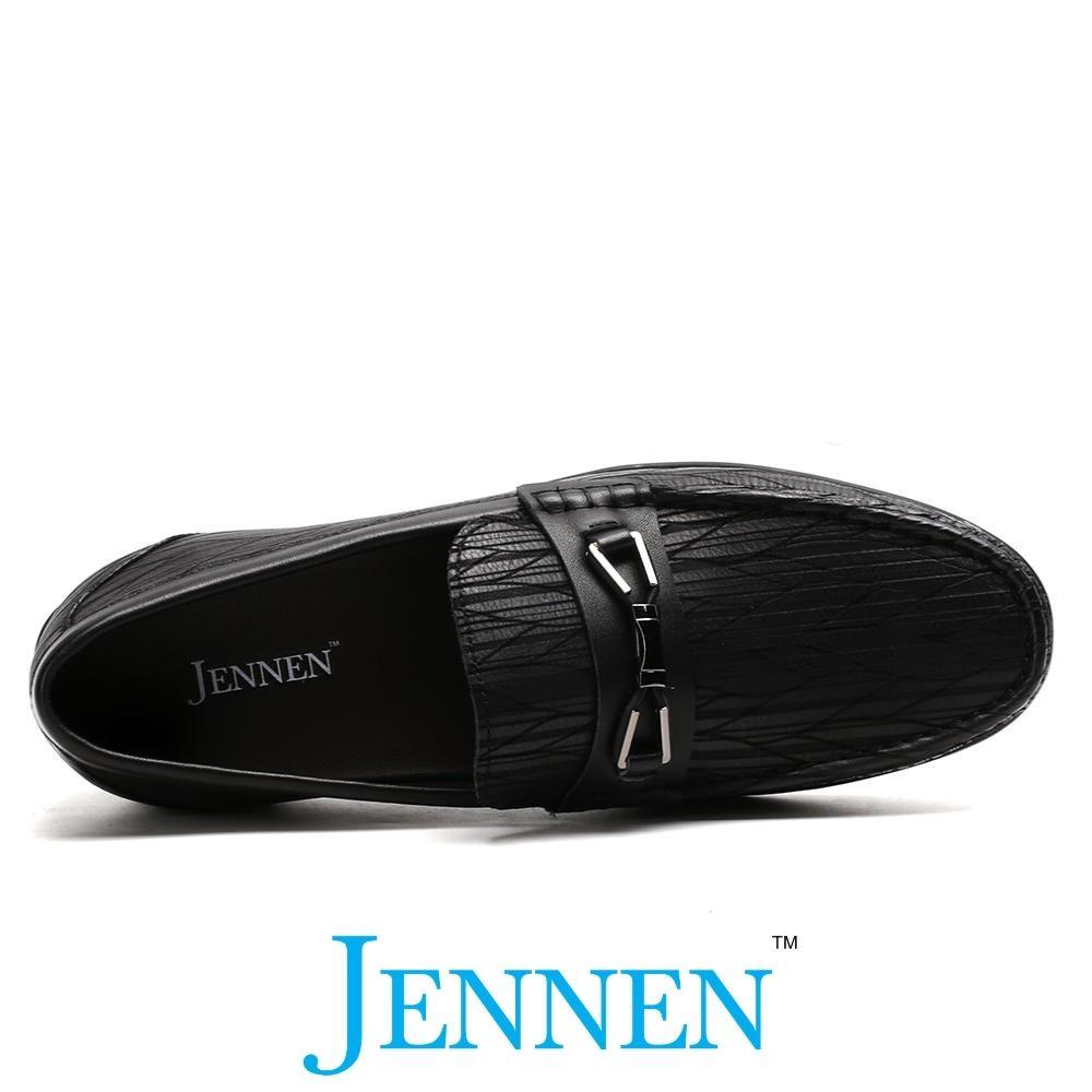 Mr. Adendorff Black 6cm | 2.4 inches Taller Men Low Platform Shoes