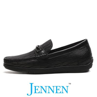 Mr. Adendorff Black 6cm | 2.4 inches Taller Men Low Platform Shoes