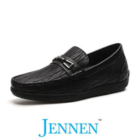 Mr. Adendorff Black 6cm | 2.4 inches Taller Men Low Platform Shoes