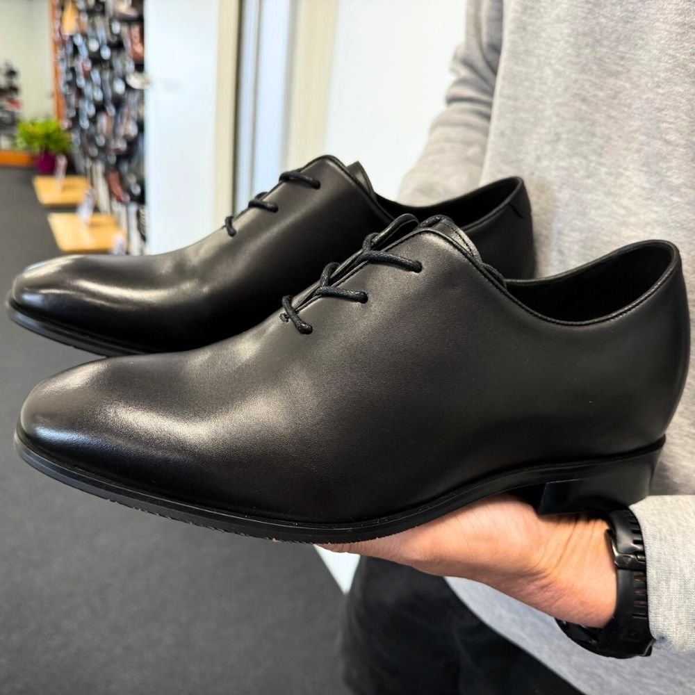 Matte Black Height boosting wedding shoes for men
