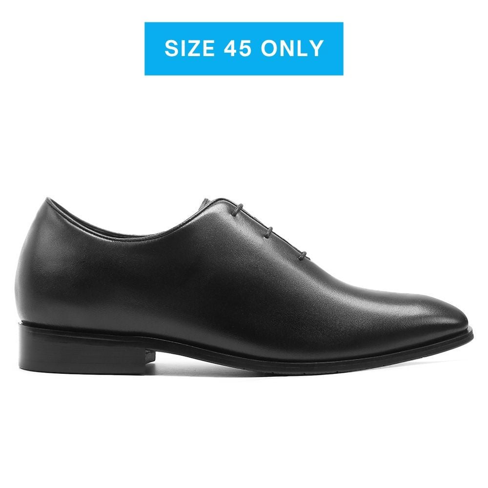 Mr. Assange Matte Black 7cm | 2.8 inches Taller Wedding Shoes for Men
