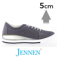 Mr. Bartok Grey 5cm | 2 inches Taller Grey Elevator Skate Style Shoes