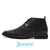 Mr. Basquiat 6cm | 2.4 Inches Black Vegan Elevator Boots | Formal Hidden Heel Shoes for Men