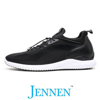 Mr. Bolt Black 6cm | 2.4 inches Taller Black Elevator Sneakers