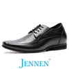 Mr. Bruch Black | 7.5cm Taller - Men's Business Elevator Shoes