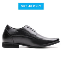 Mr. Bruch Black | 7.5cm Taller - Men's Business Elevator Shoes