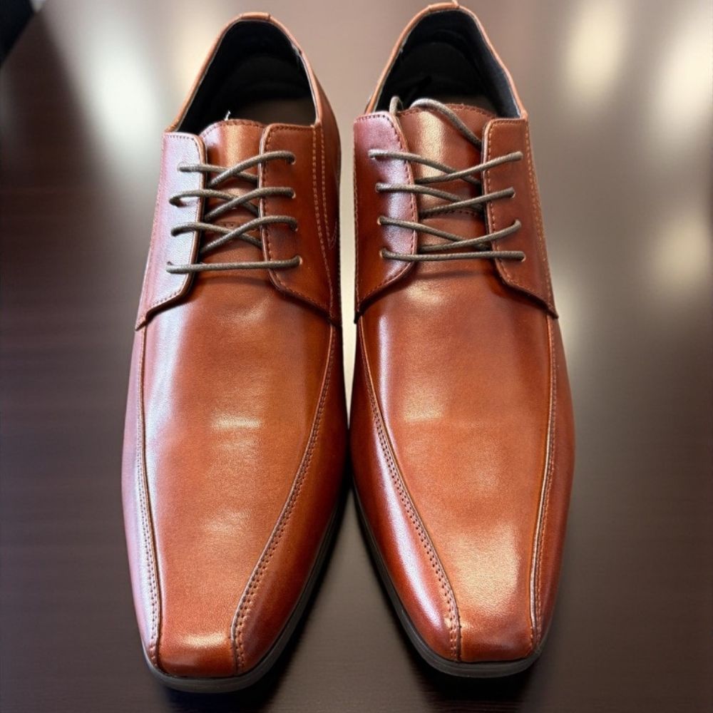 Instant tall business brown formal shoes for men