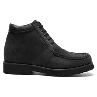 Mr. Carr Black 10cm | Sharp Height-Boosting Formal Shoes (4")
