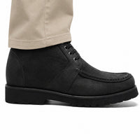 Mr. Carr Black 10cm | Sharp Height-Boosting Formal Shoes (4")
