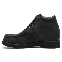 Mr. Carr Black 10cm | Sharp Height-Boosting Formal Shoes (4")