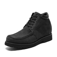 Mr. Carr Black 10cm | Sharp Height-Boosting Formal Shoes (4")