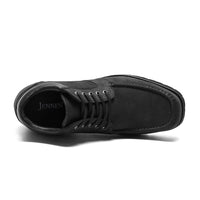 Mr. Carr Black 10cm | Sharp Height-Boosting Formal Shoes (4")