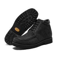 Mr. Carr Black 10cm | Sharp Height-Boosting Formal Shoes (4")