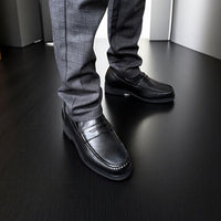 Black slip on with hidden heel