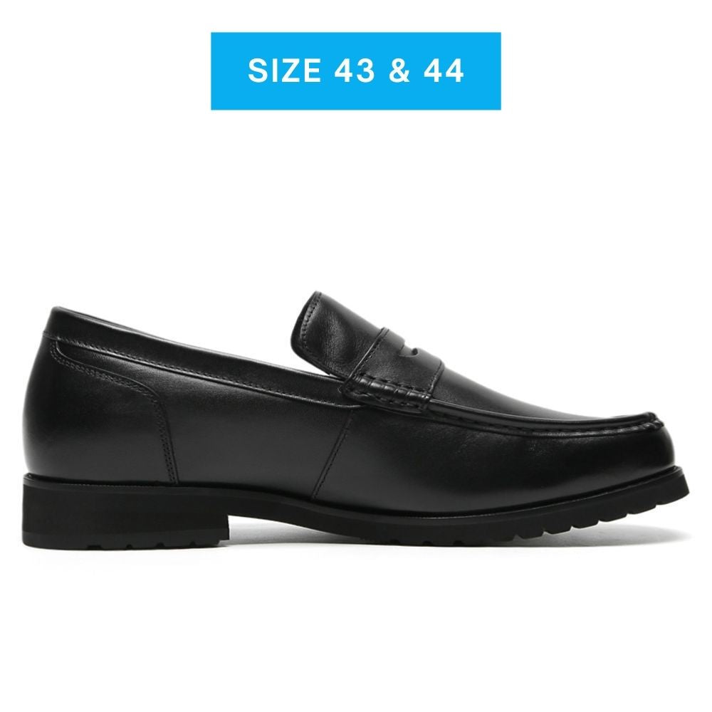Mr. Dias Black 6cm | 2.4 Inches Height Boost | Elevator Footwear for Elevator Shoes with Hidden Heels