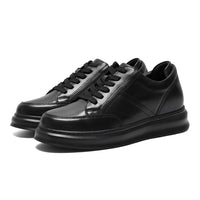 Mr. Federer All Black 7cm | Lightweight Height-Increasing Casual Sneakers (2.8")