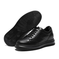 Mr. Federer All Black 7cm | Lightweight Height-Increasing Casual Sneakers (2.8")