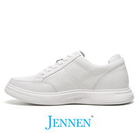 Mr. Federer 7cm | 2.8 Inches Height Boost | Elevator Sneakers for Trendy All White Casual Shoes