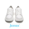 Mr. Federer 7cm | 2.8 Inches Height Boost | Elevator Sneakers for Trendy All White Casual Shoes