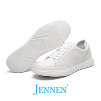 Mr. Federer 7cm | 2.8 Inches Height Boost | Elevator Sneakers for Trendy All White Casual Shoes