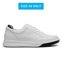 Mr. Federer 7cm | 2.8 inches White Elevated Casual Sneakers for Men