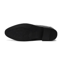 Mr. Ferras Black Patent 8cm | Sleek Patent Elevator Dress Shoes (3.2")