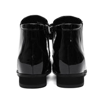 Mr. Ferras Black Patent 8cm | Sleek Patent Elevator Dress Shoes (3.2")