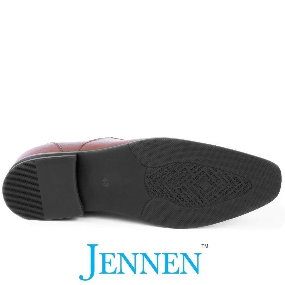 Mr. Gershwin Vegan Brown | 7cm Height Increasing Elevator Wedding Shoes