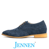 Mr. Hogan 7cm | 2.8 inches Urban Style Blue Suede Leather with Heels