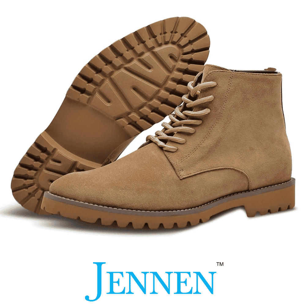 Mr. Meyer | 6cm Height Increase - Suede Elevator Workmen Boots