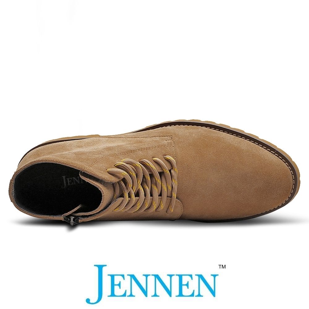 Mr. Meyer | 6cm Height Increase - Suede Elevator Workmen Boots