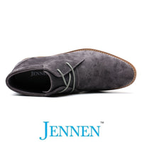 Mr. Mozart Grey | 7cm Height Increasing Grey Elevator Boots