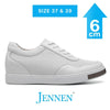 Mr. Nadal 6cm | 2.4 inches Taller White Classic Leather Sneakers