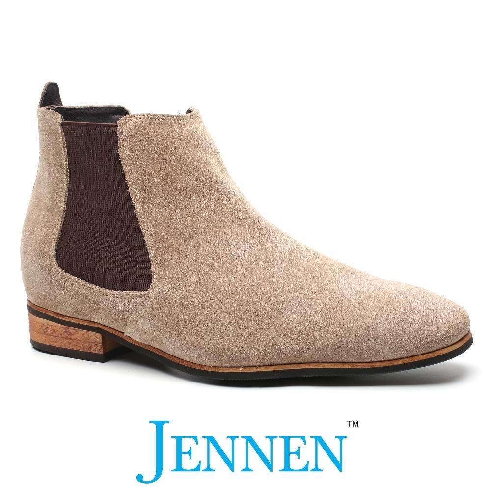 Mr. Norris Brown 7cm | 2.8 inches Taller Brown Elevator Chelsea Boots