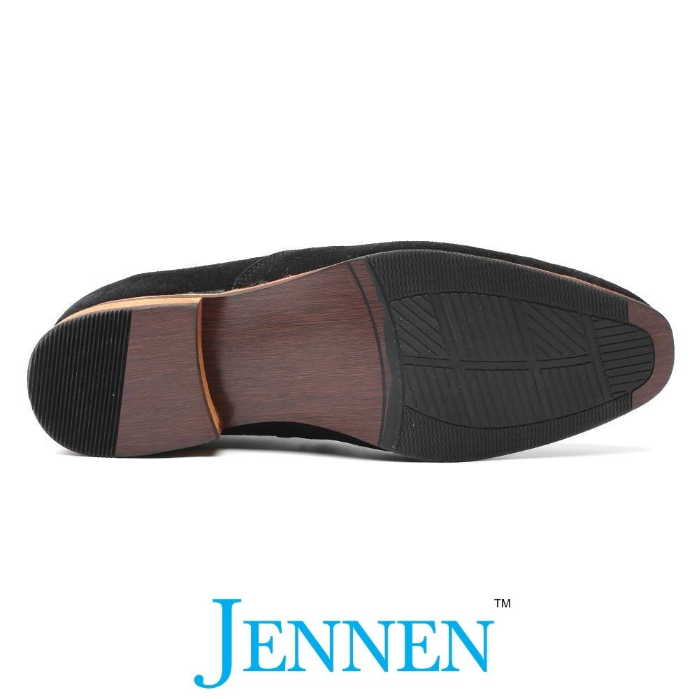 Mr. Norris Black 7cm | 2.8 inches Taller Black Suede Men Elevated Boots