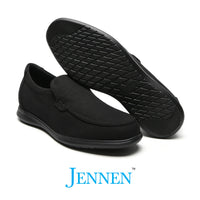 Mr. Parker 5cm | 2 Inches Black Canvas Elevator Sneakers | Lightweight Casual Height Increasing Shoes