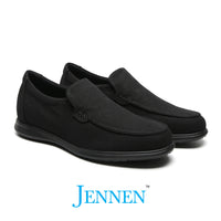 Mr. Parker 5cm | 2 Inches Black Canvas Elevator Sneakers | Lightweight Casual Height Increasing Shoes