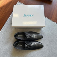Wedding Black Non Bulky Platform Men Shoes