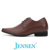 Mr. Parkinson Brown Vegan 8cm | 3.2 Inches Taller Formal Heeled Shoes