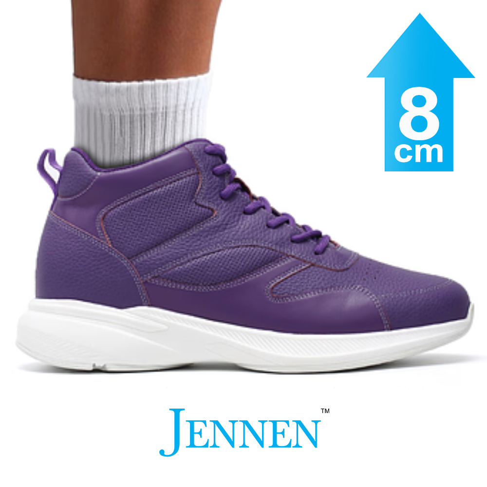 Mr. Pippen 8cm | 3.2 inches Vibrant Purple Sneakers with Hidden Height Boost