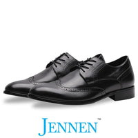 Mr. Purcell Black 5cm | 2 inches Taller Wedding Shoes For Men