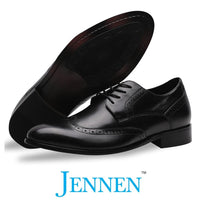 Mr. Purcell Black 5cm | 2 inches Taller Wedding Shoes For Men