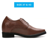 Mr. Rachmaninoff Brown 10cm | 4 inches Tallest Platform Shoes Men