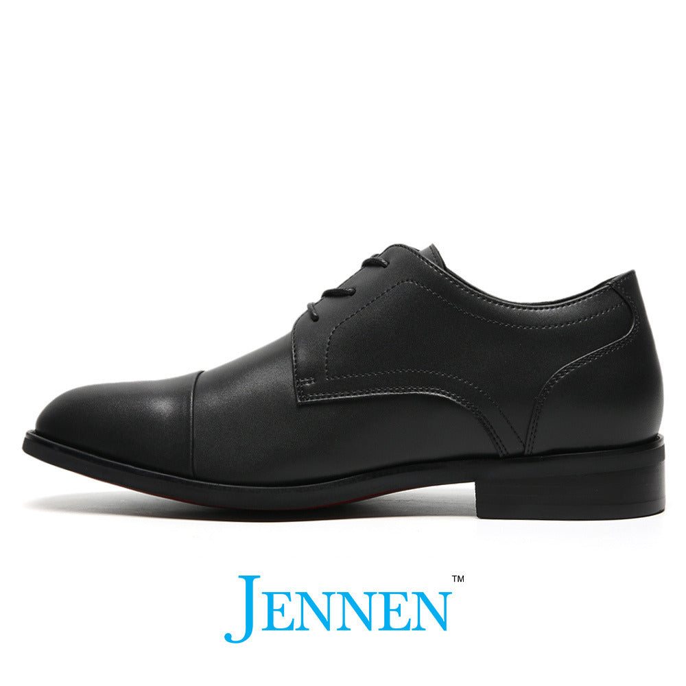 Mr. Rigby 6cm | 2.4 Inches Black Vegan Elevator Shoes | Classic Height Increasing Shoes